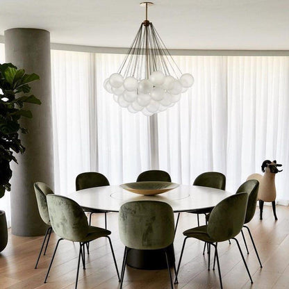 Modern Bubble Chandelier - Elegant Design with Adjustable Height & LED
