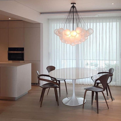 Modern Bubble Chandelier - Elegant Design with Adjustable Height & LED
