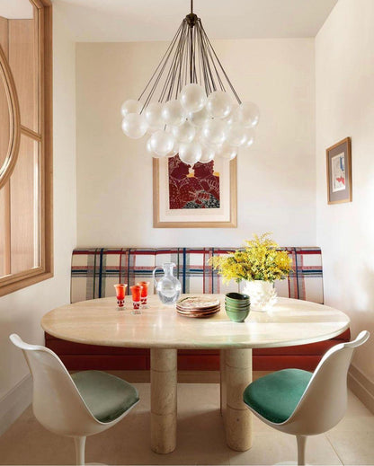 Modern Bubble Chandelier - Elegant Design with Adjustable Height & LED