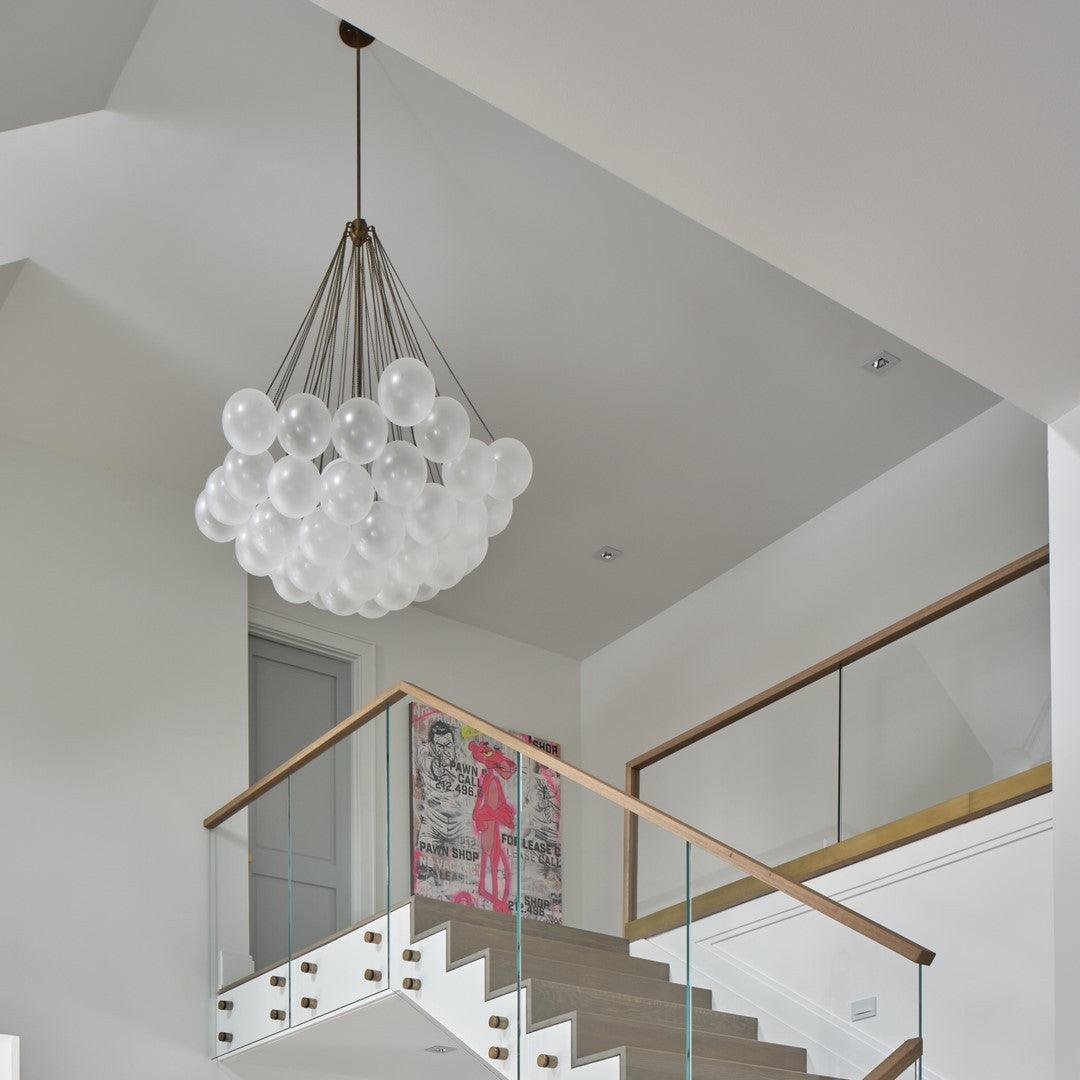 Modern Bubble Chandelier - Elegant Design with Adjustable Height & LED