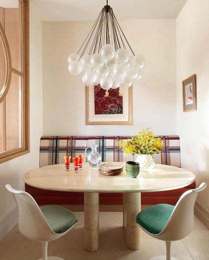 Modern Bubble Chandelier - Elegant Design with Adjustable Height & LED
