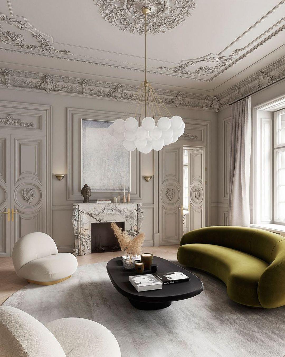Modern Bubble Chandelier - Elegant Design with Adjustable Height & LED