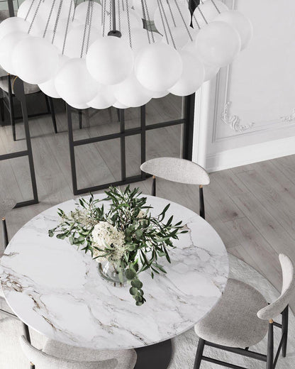 Modern Bubble Chandelier - Elegant Design with Adjustable Height & LED