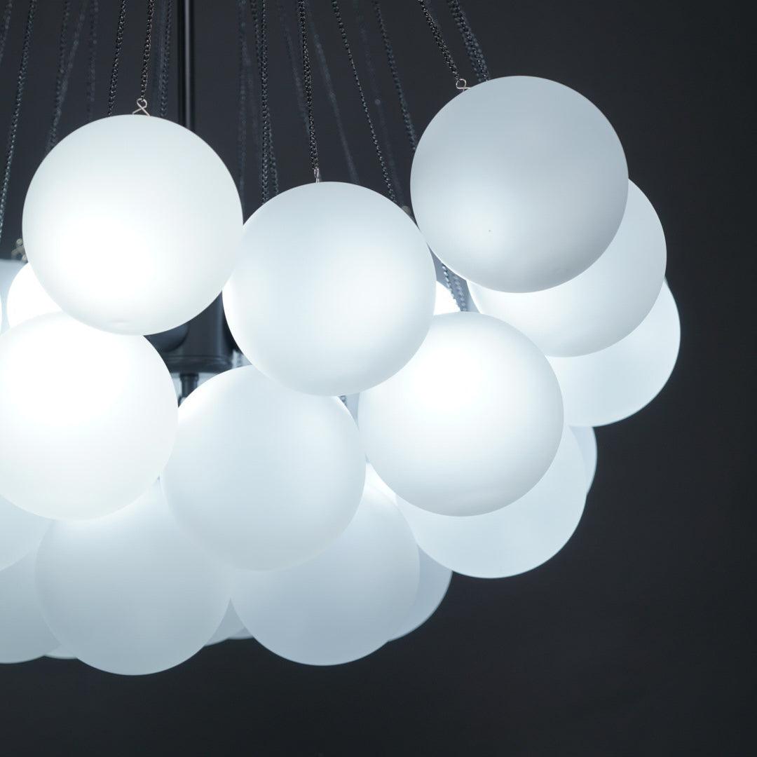 Modern Bubble Chandelier - Elegant Design with Adjustable Height & LED