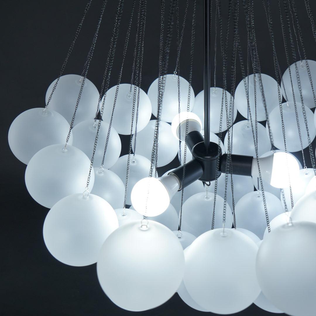 Modern Bubble Chandelier - Elegant Design with Adjustable Height & LED