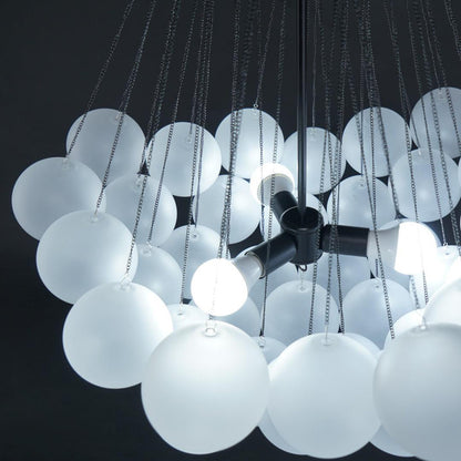 Modern Bubble Chandelier - Elegant Design with Adjustable Height & LED