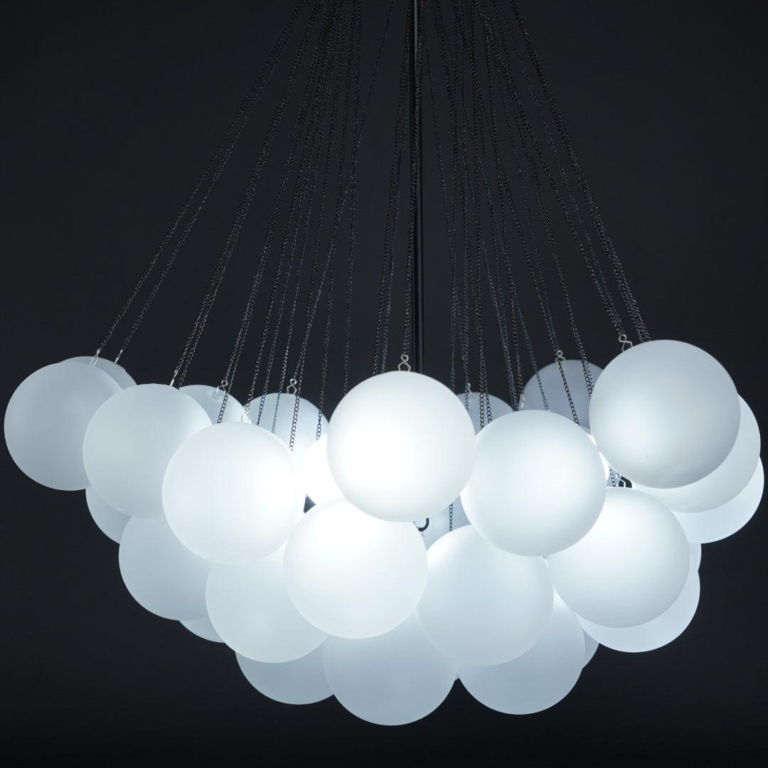 Modern Bubble Chandelier - Elegant Design with Adjustable Height & LED