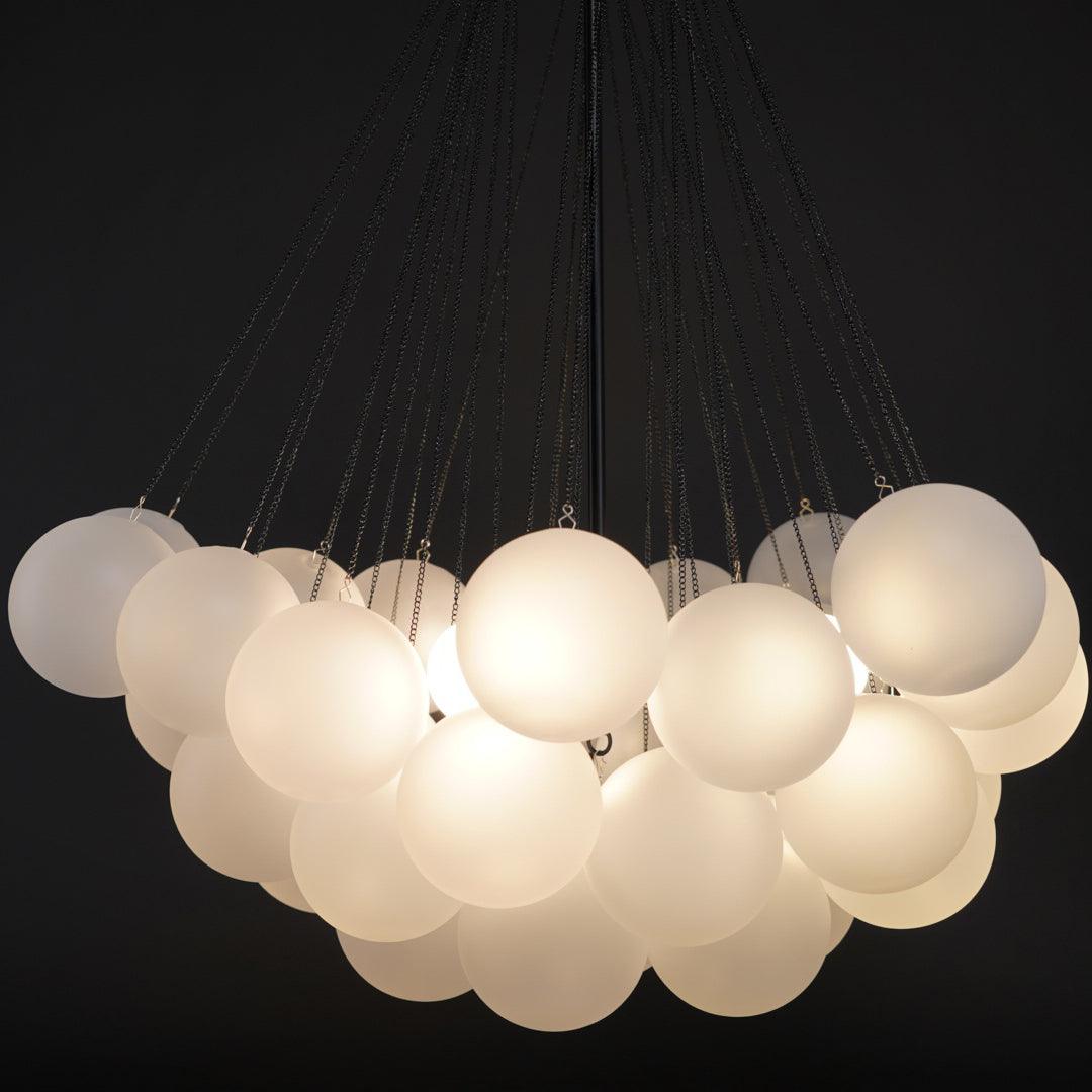 Modern Bubble Chandelier - Elegant Design with Adjustable Height & LED