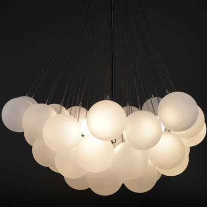 Modern Bubble Chandelier - Elegant Design with Adjustable Height & LED