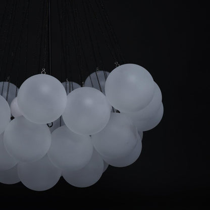 Modern Bubble Chandelier - Elegant Design with Adjustable Height & LED