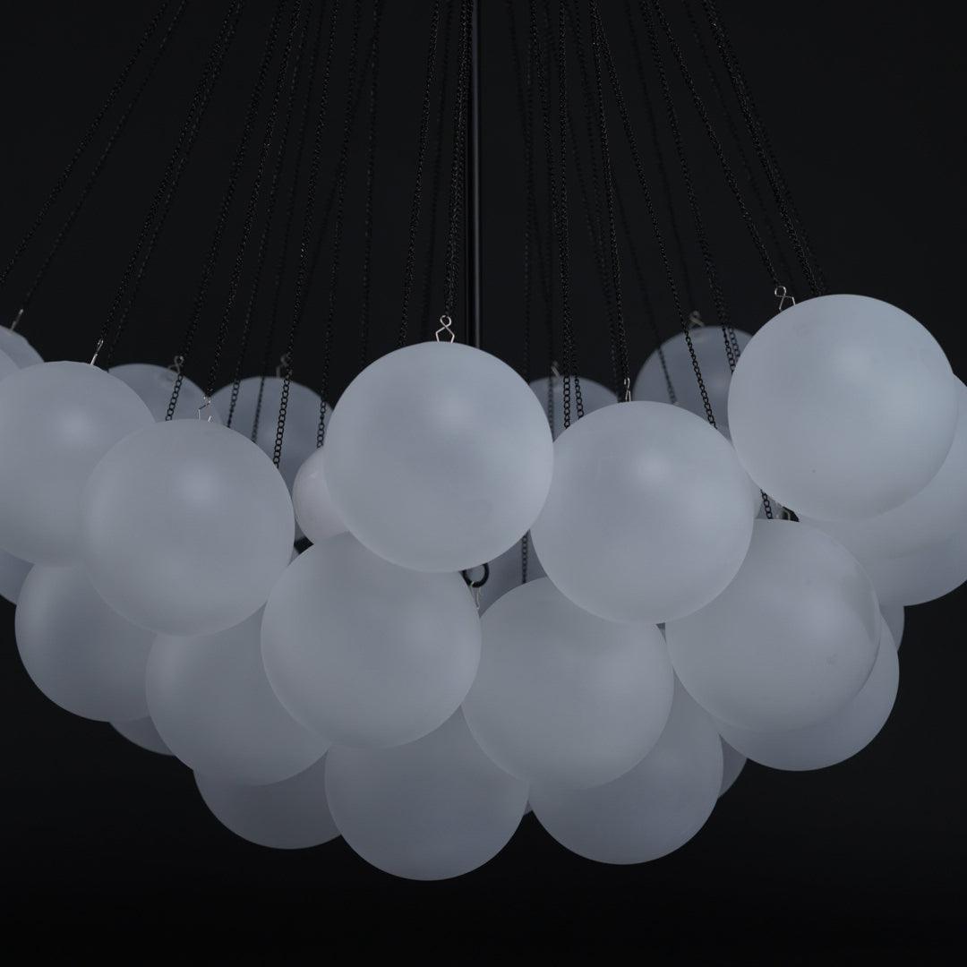 Modern Bubble Chandelier - Elegant Design with Adjustable Height & LED