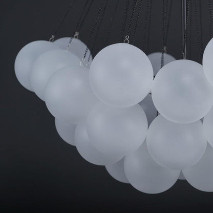 Modern Bubble Chandelier - Elegant Design with Adjustable Height & LED