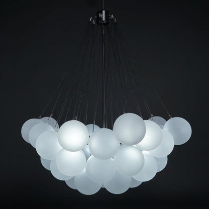 Modern Bubble Chandelier - Elegant Design with Adjustable Height & LED