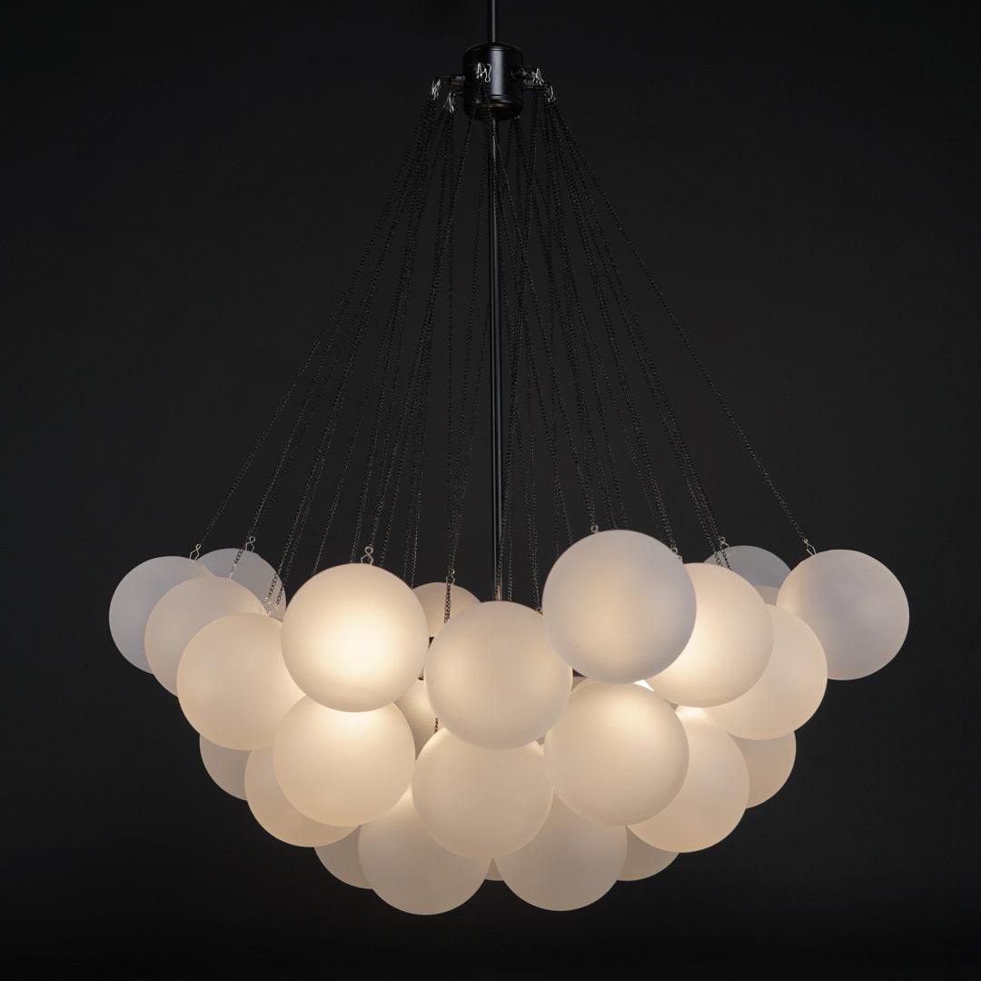 Modern Bubble Chandelier - Elegant Design with Adjustable Height & LED