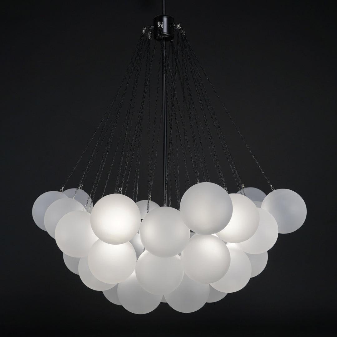 Modern Bubble Chandelier - Elegant Design with Adjustable Height & LED