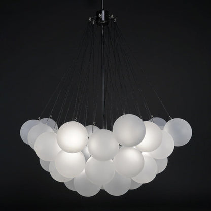 Modern Bubble Chandelier - Elegant Design with Adjustable Height & LED