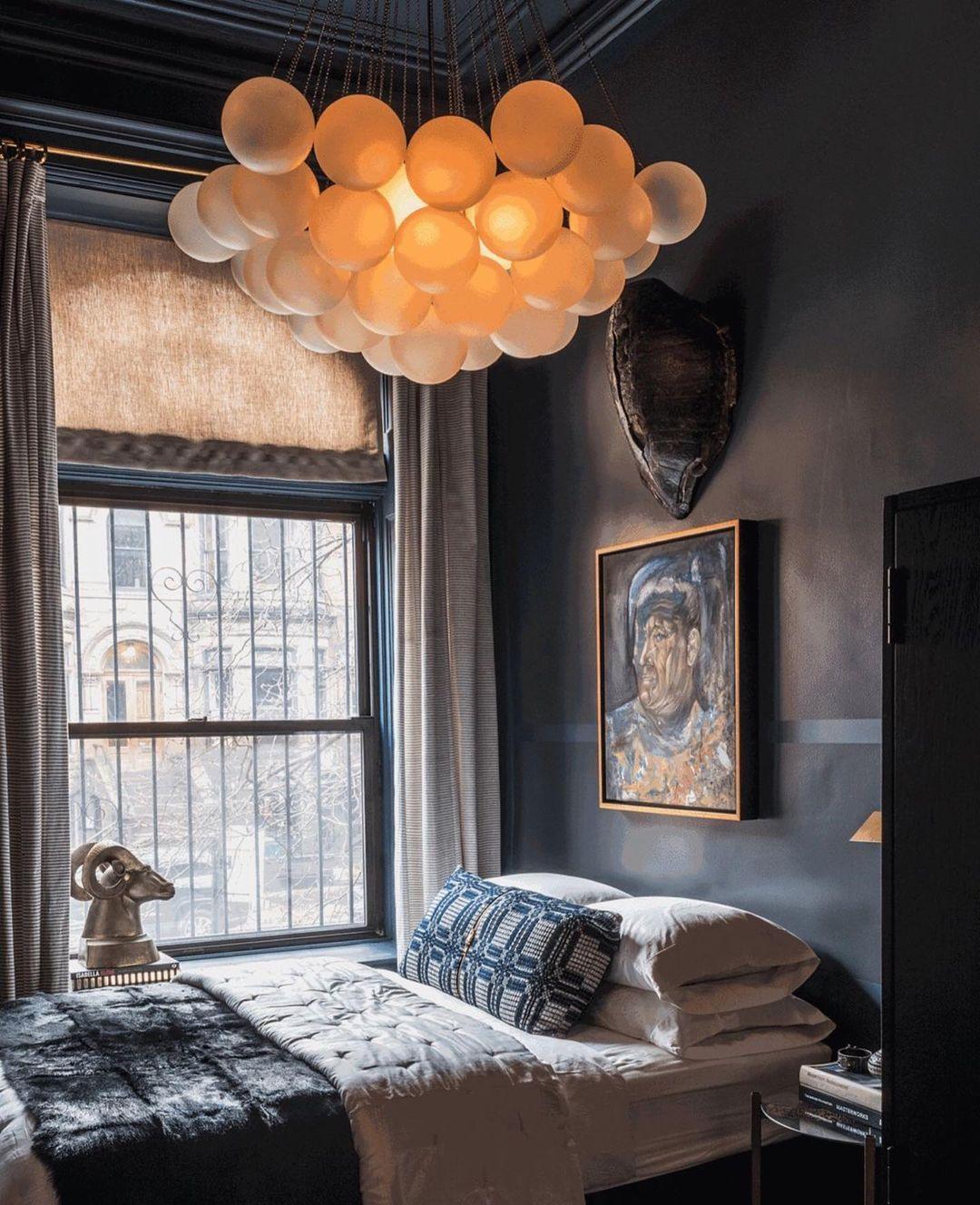 Modern Bubble Chandelier - Elegant Design with Adjustable Height & LED