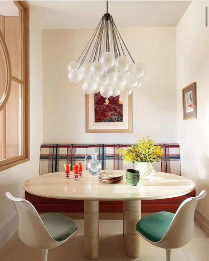 Modern Bubble Chandelier - Elegant Design with Adjustable Height & LED