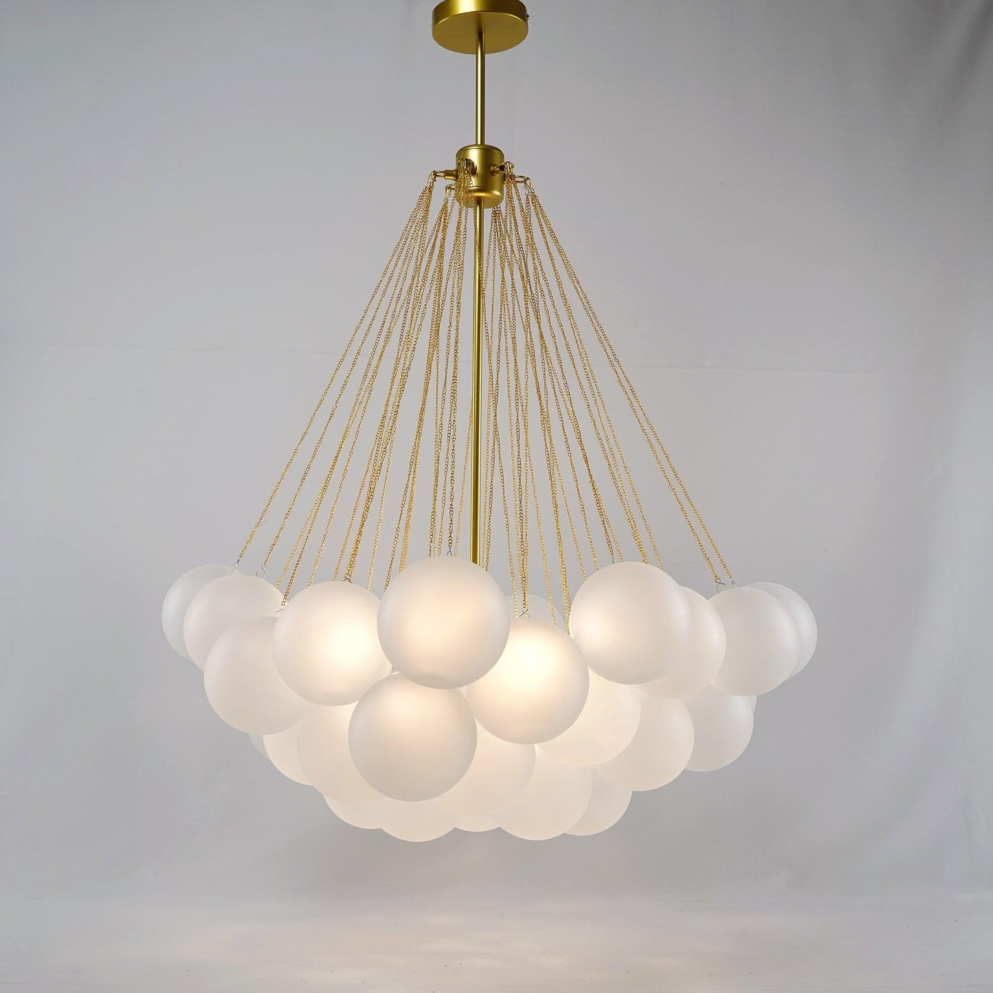Modern Bubble Chandelier - Elegant Design with Adjustable Height & LED
