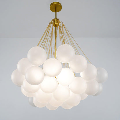 Modern Bubble Chandelier - Elegant Design with Adjustable Height & LED