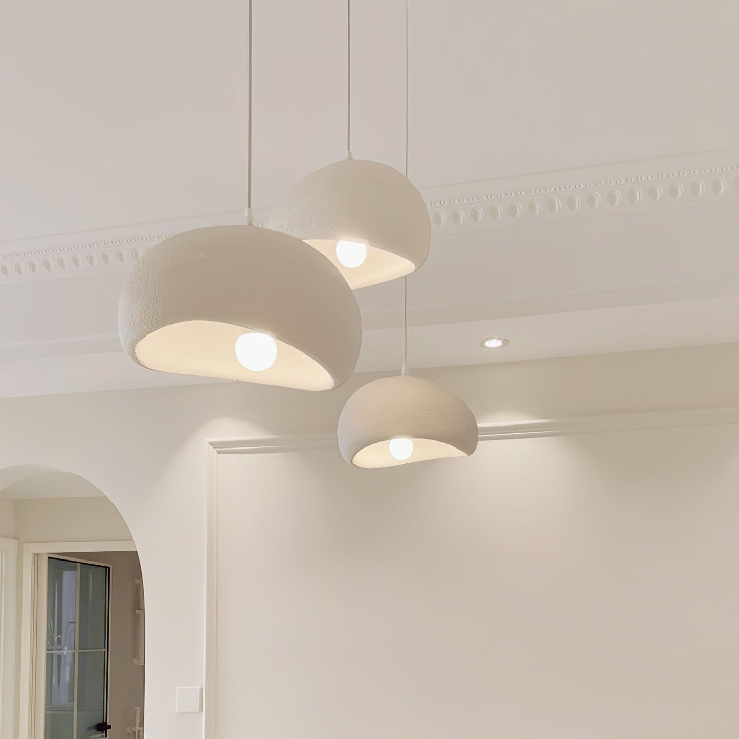 Zenra Wabi-Sabi Organic Chandelier - Eco-Friendly, Adjustable Height