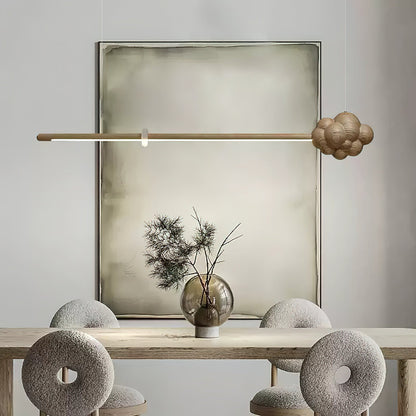 Modern Cloud Stick Chandelier - Adjustable Brightness, Energy Efficien
