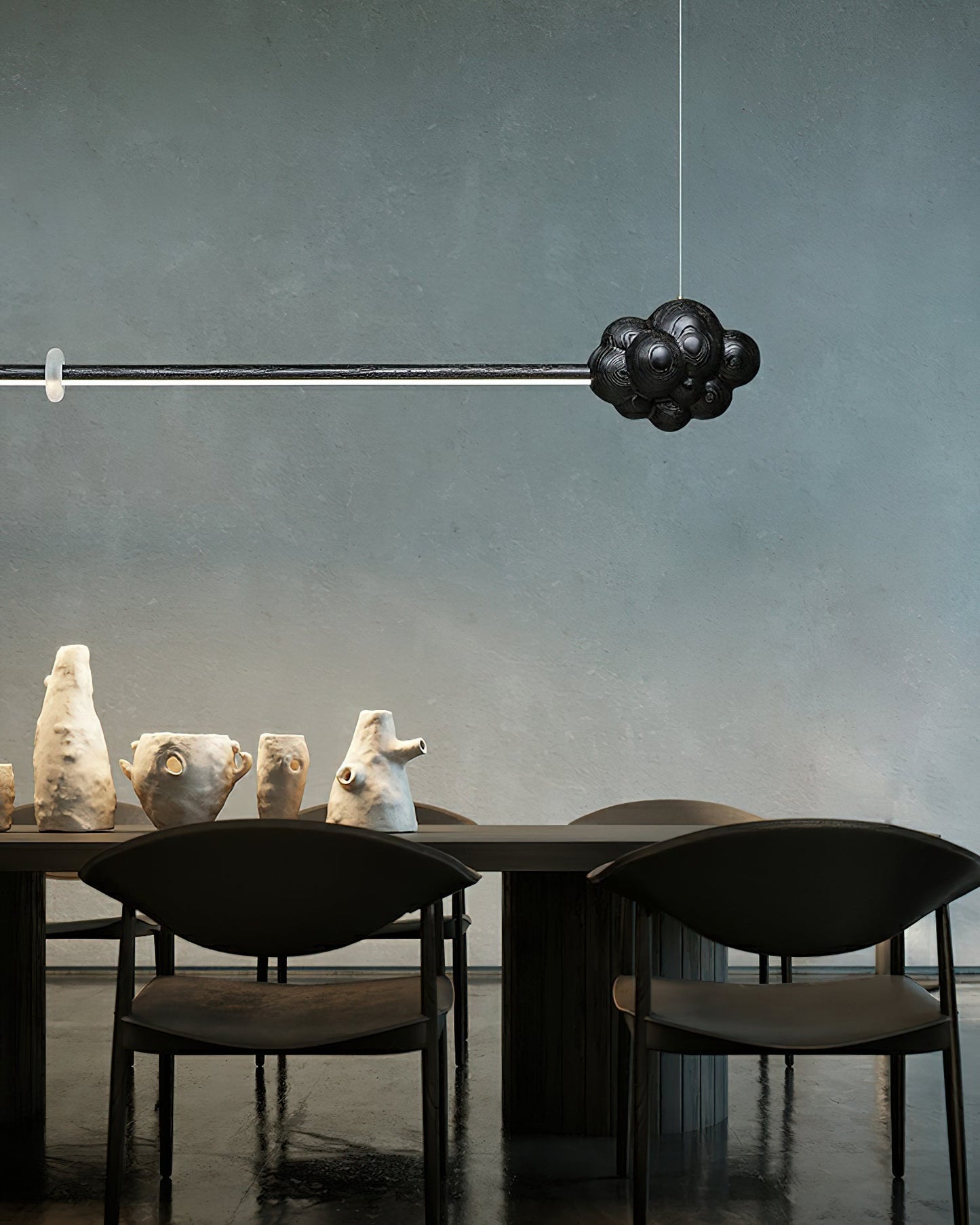 Modern Cloud Stick Chandelier - Adjustable Brightness, Energy Efficien