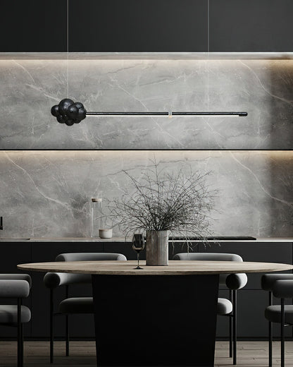 Modern Cloud Stick Chandelier - Adjustable Brightness, Energy Efficien