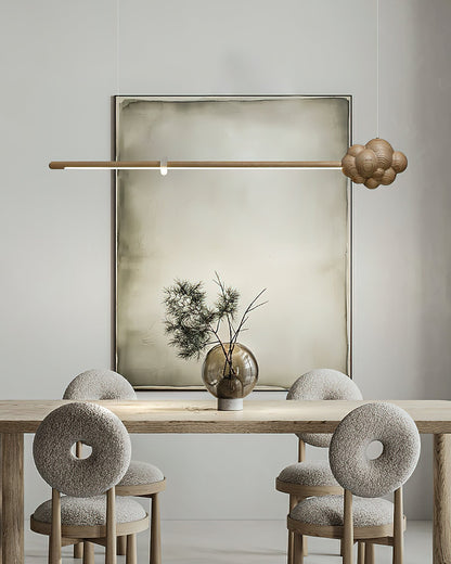 Modern Cloud Stick Chandelier - Adjustable Brightness, Energy Efficien