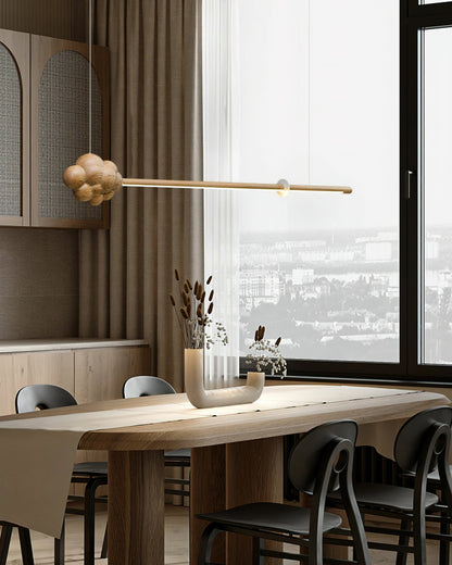 Modern Cloud Stick Chandelier - Adjustable Brightness, Energy Efficien