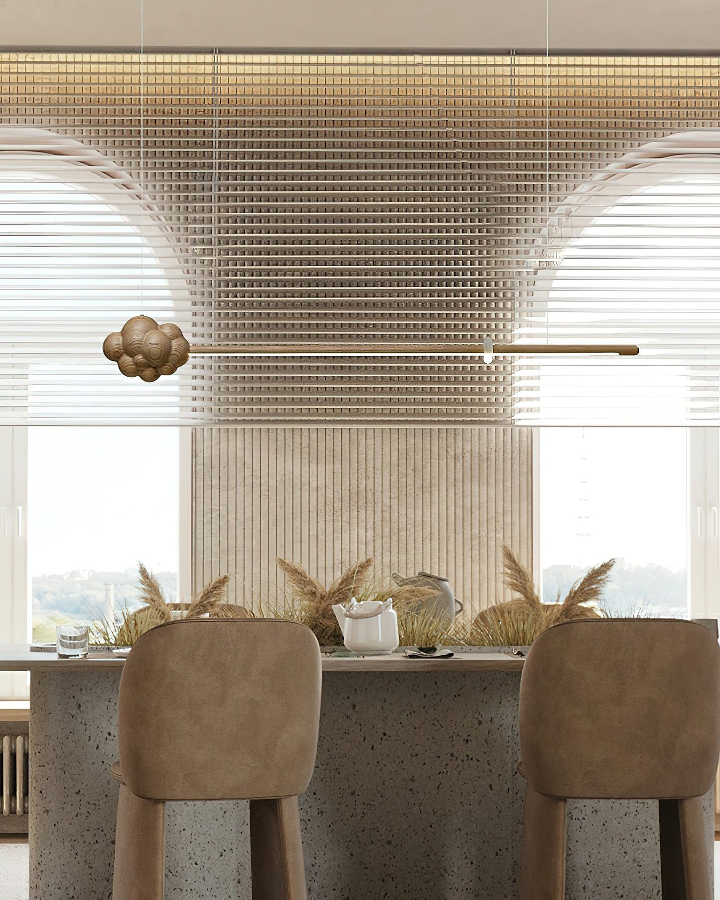 Modern Cloud Stick Chandelier - Adjustable Brightness, Energy Efficien