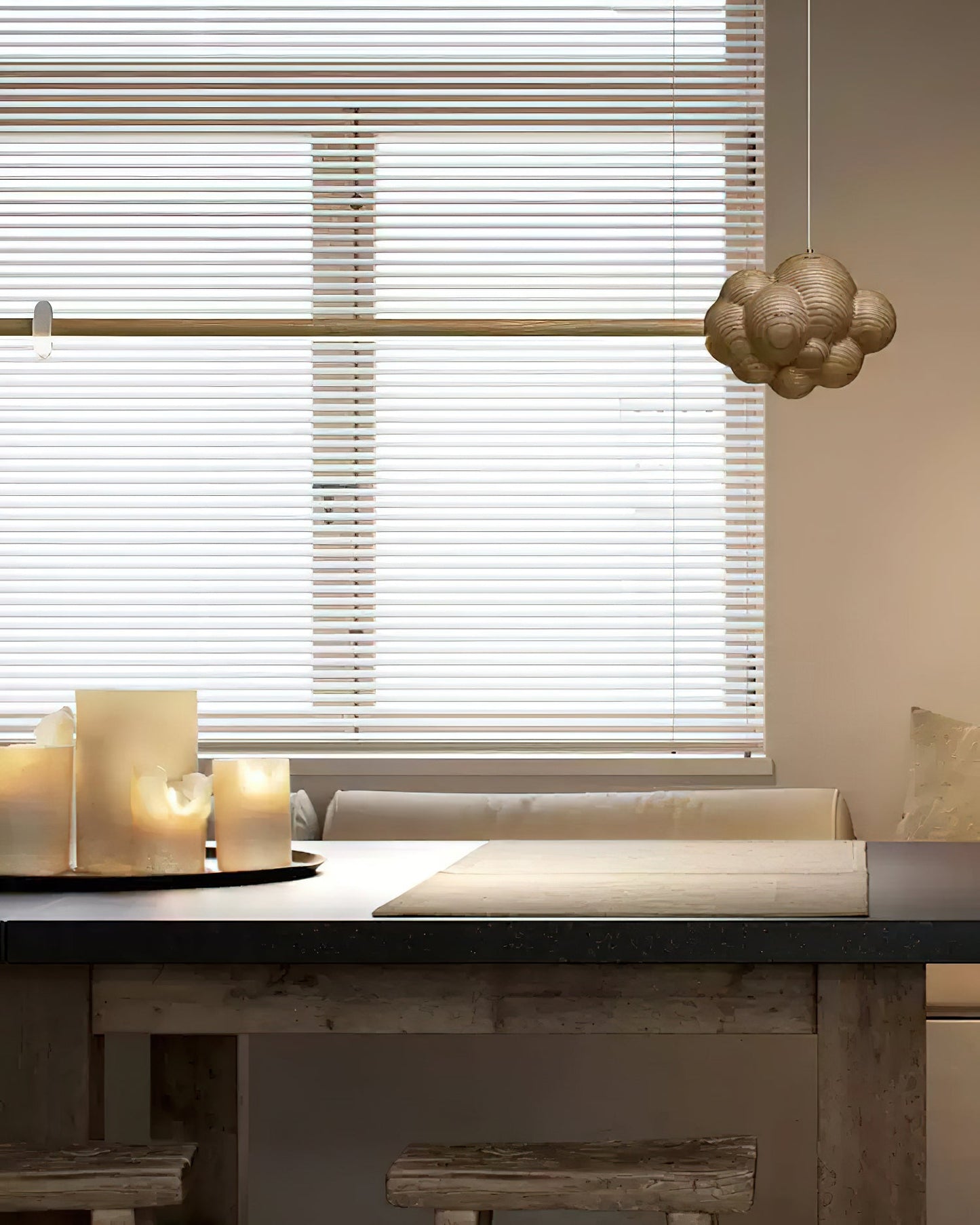 Modern Cloud Stick Chandelier - Adjustable Brightness, Energy Efficien