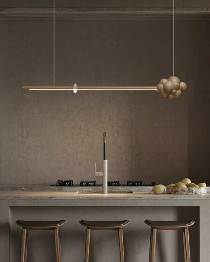 Modern Cloud Stick Chandelier - Adjustable Brightness, Energy Efficien