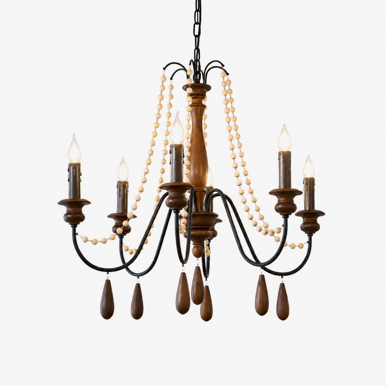 French Country Chandelier Necklace - Elegant Design & Adjustable Lengt