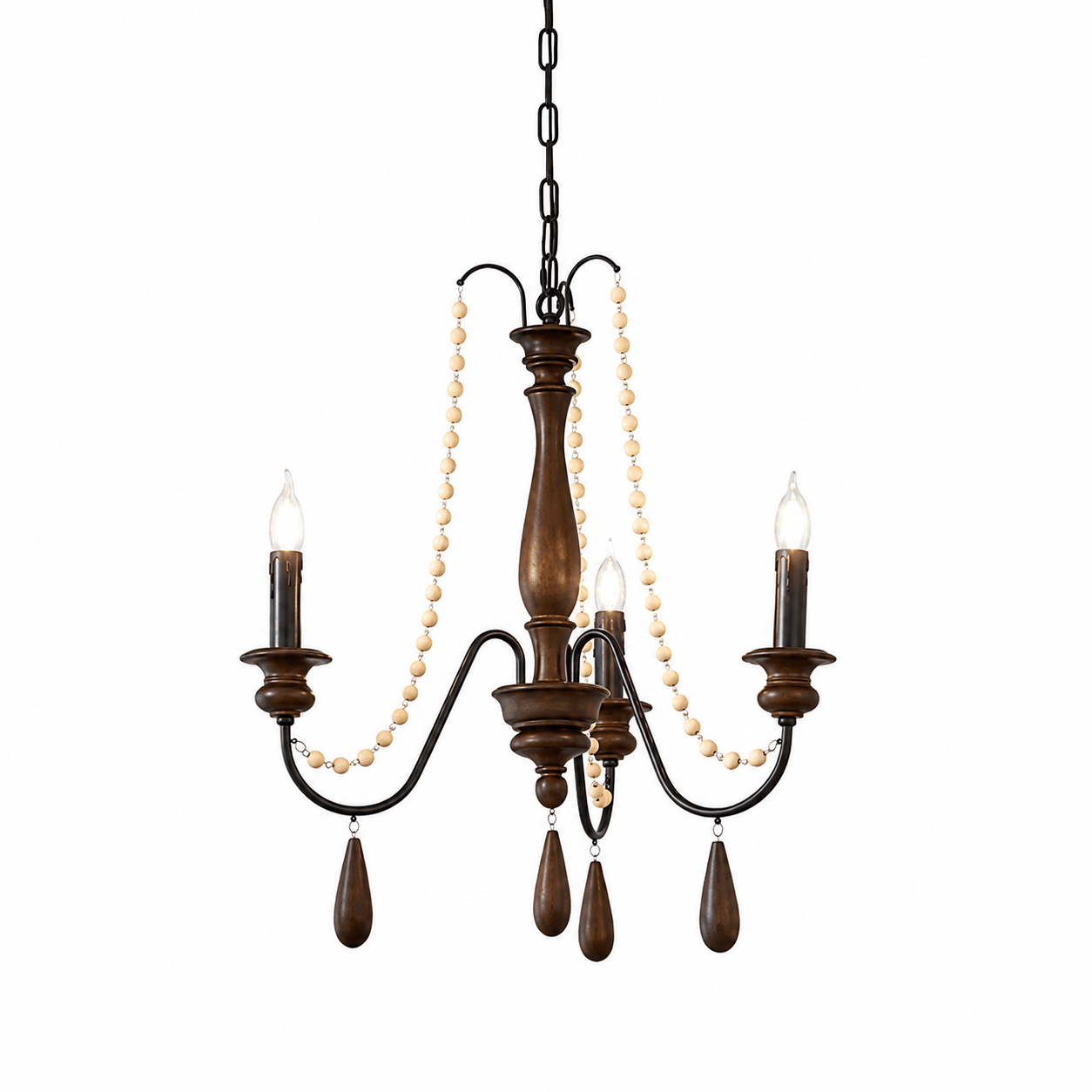 French Country Chandelier Necklace - Elegant Design & Adjustable Lengt