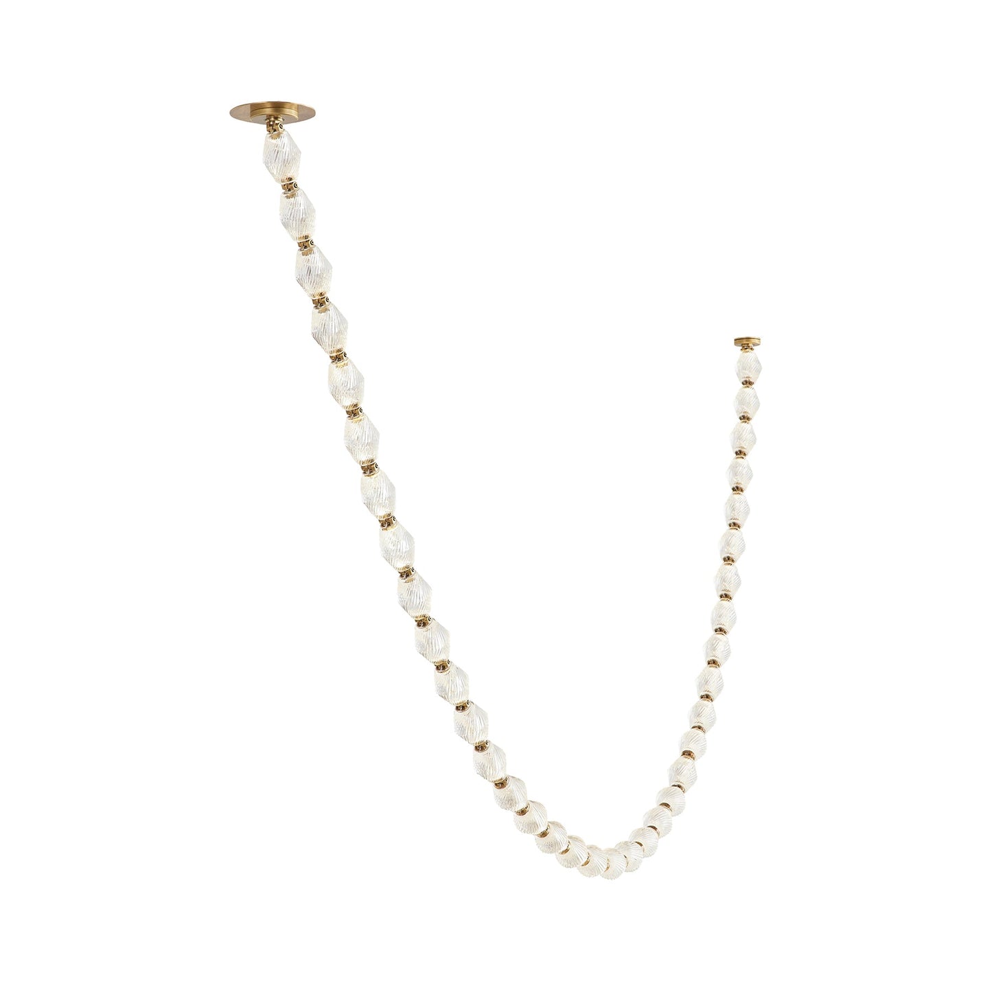 Riviere Chain Chandelier - Elegant Design, Adjustable Height, LED Comp