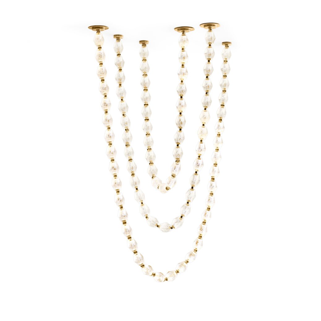 Riviere Chain Chandelier - Elegant Design, Adjustable Height, LED Comp