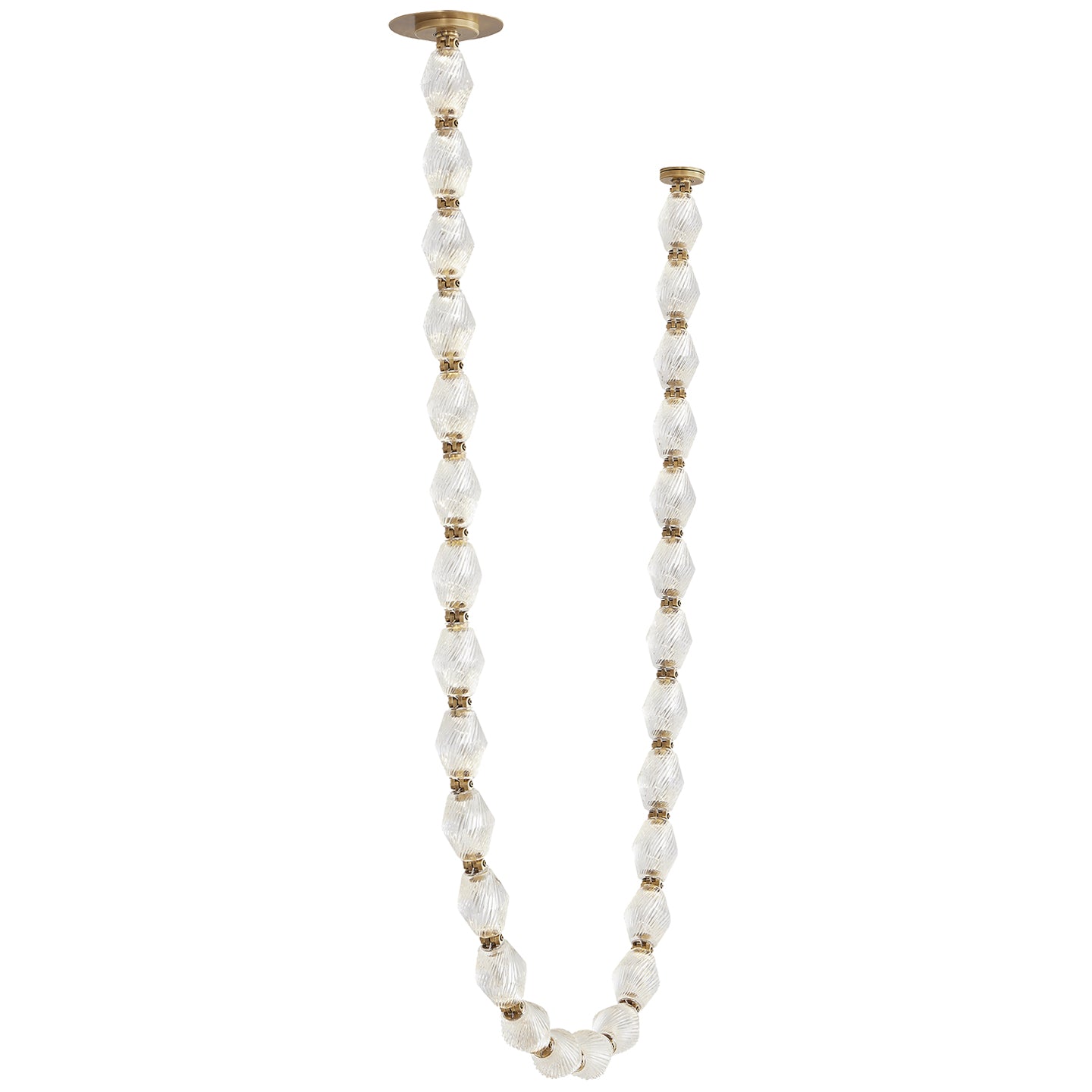 Riviere Chain Chandelier - Elegant Design, Adjustable Height, LED Comp