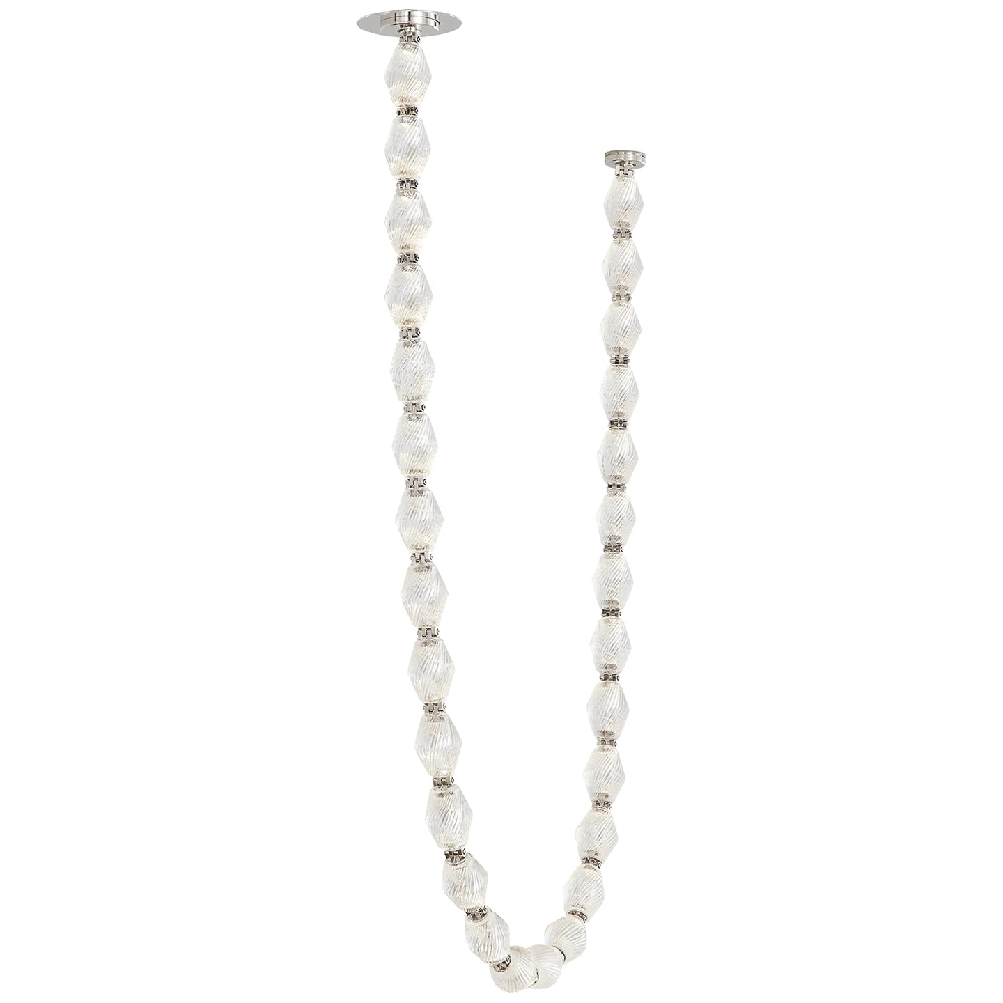Riviere Chain Chandelier - Elegant Design, Adjustable Height, LED Comp