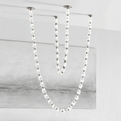 Riviere Chain Chandelier - Elegant Design, Adjustable Height, LED Comp
