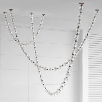 Riviere Chain Chandelier - Elegant Design, Adjustable Height, LED Comp