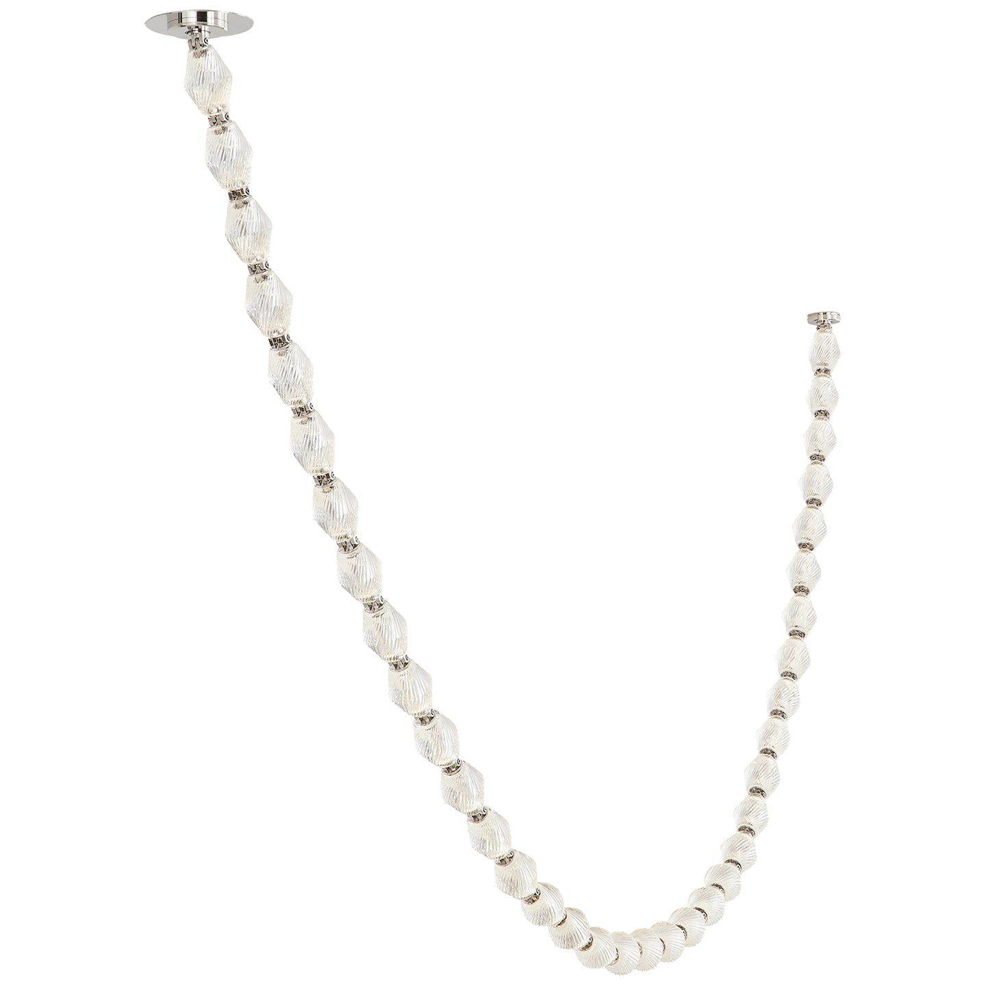 Riviere Chain Chandelier - Elegant Design, Adjustable Height, LED Comp