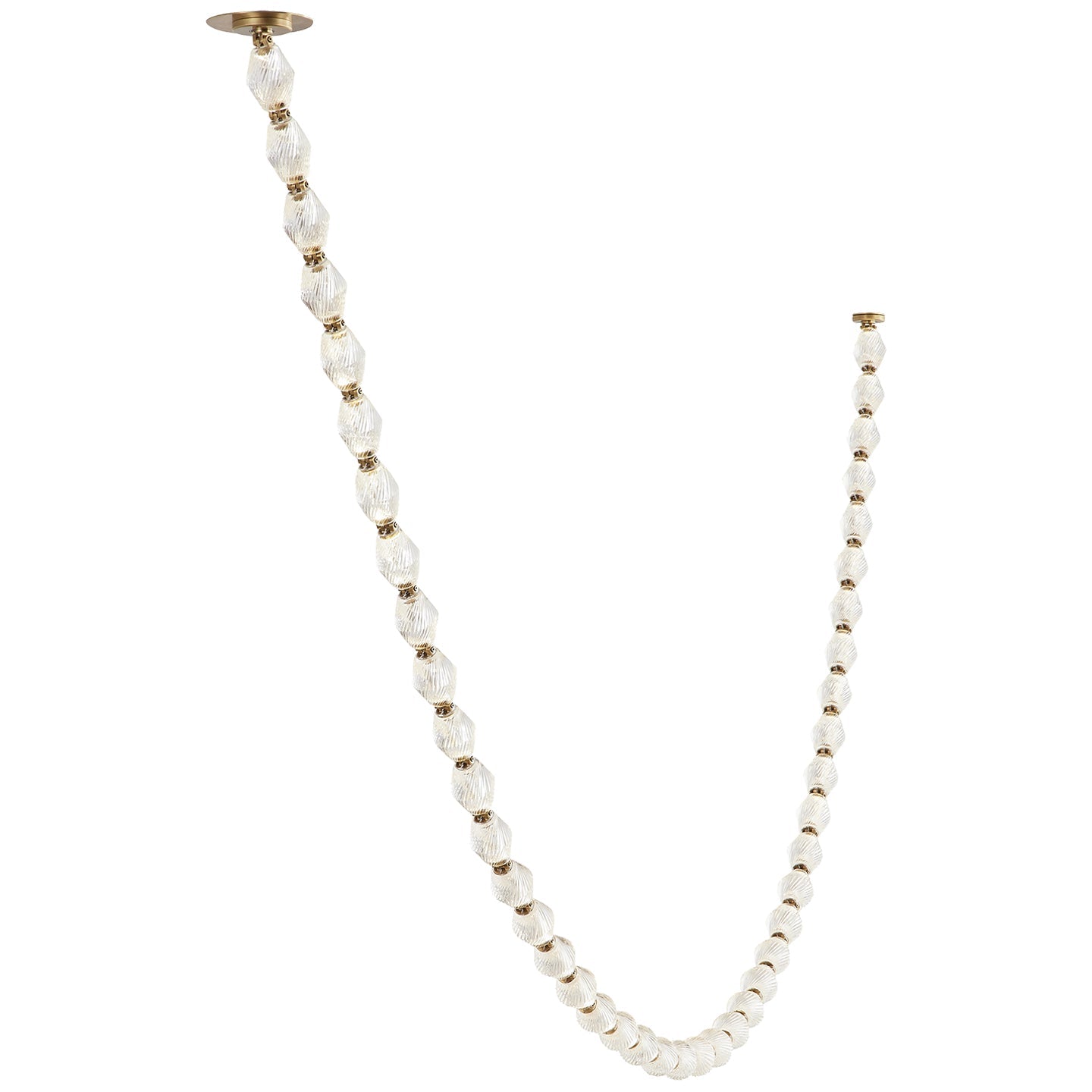 Riviere Chain Chandelier - Elegant Design, Adjustable Height, LED Comp