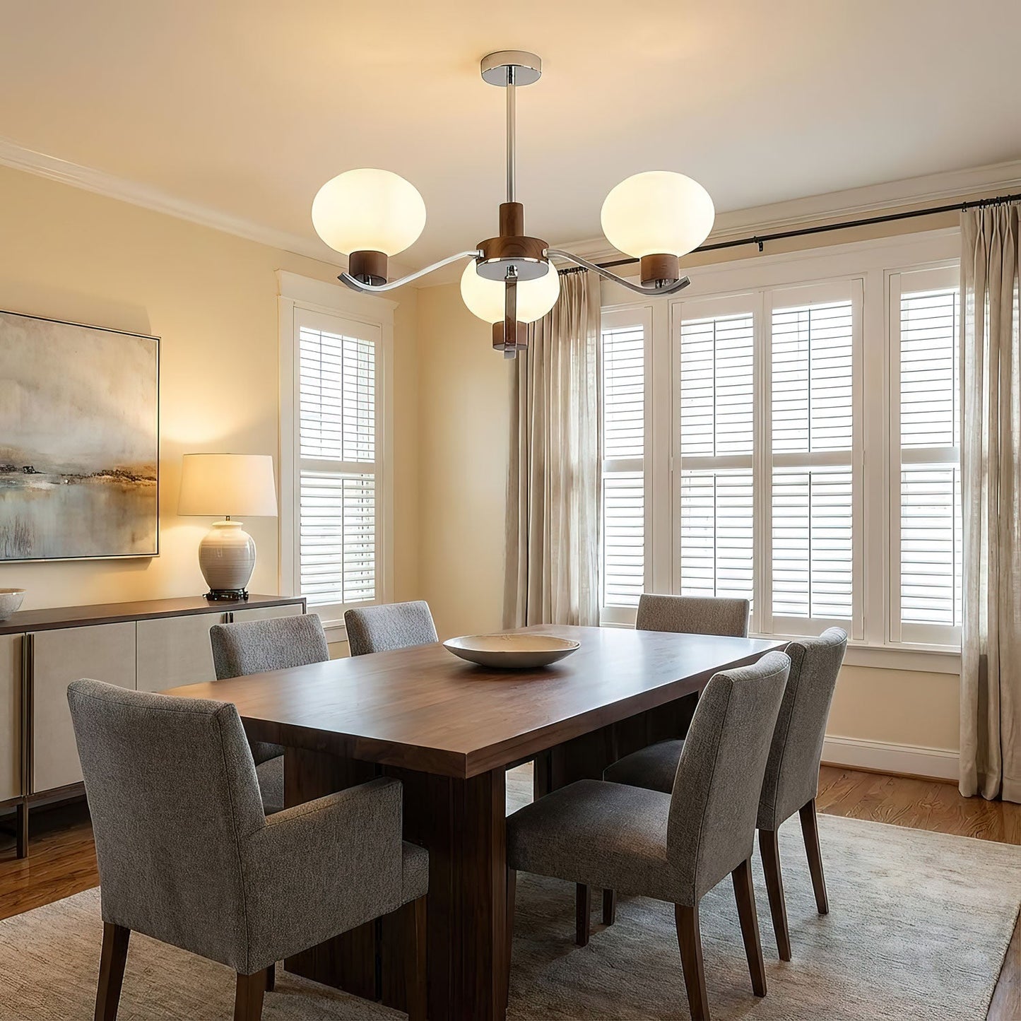 Elegant Colome Chandelier with Adjustable Height and LED Compatibility