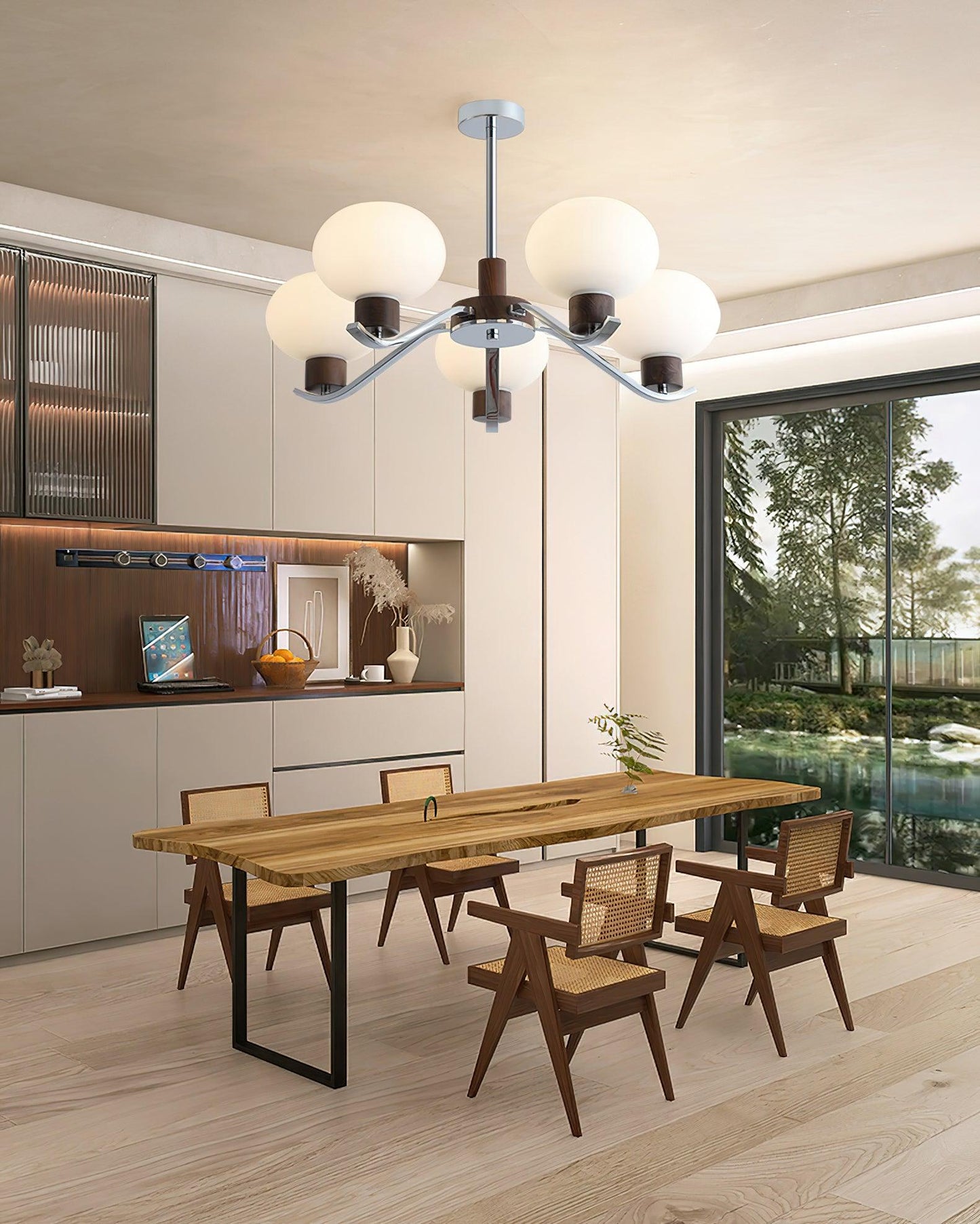 Elegant Colome Chandelier with Adjustable Height and LED Compatibility