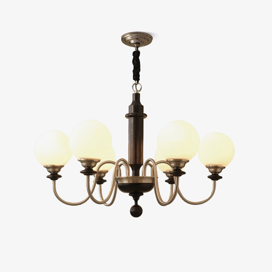 Colonial Grace Chandelier - Elegant Design with Adjustable Height & Cr