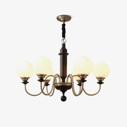 Colonial Grace Chandelier - Elegant Design with Adjustable Height & Cr