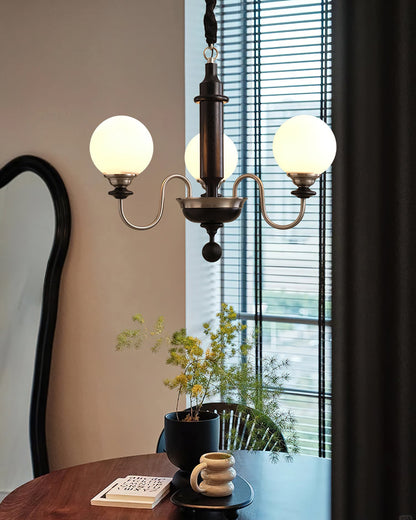 Colonial Grace Chandelier - Elegant Design with Adjustable Height & Cr