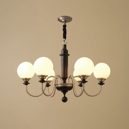 Colonial Grace Chandelier - Elegant Design with Adjustable Height & Cr
