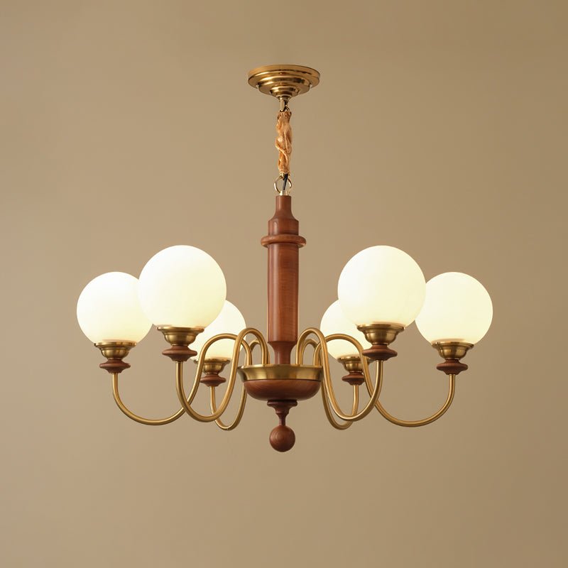 Colonial Grace Chandelier - Elegant Design with Adjustable Height & Cr